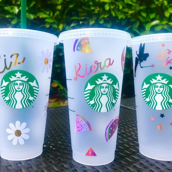 Personalized starbucks cup reusable cup.